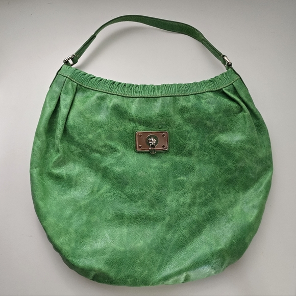 Marc Jacobs Handbags - Marc by Marc Jacobs XL Green Leather Hobo Shoulder Bag